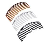 Healvian Lot De 6 Peignes De Coiffure En Plastique Léger, Assortiment Noir, Café Et Transparent, Taille Standard, Pour Femme Et Fille, Accessoires Coiffure Quotidiens Adaptés Au Voyage Et Usage Maison