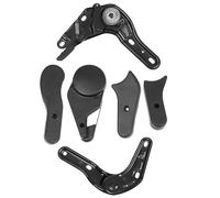 Healvian Lot de 6 Régleurs Professionnels de Chaises de Jeu Multi-Angles en Fer et Plastique Noirs Faciles à Utiliser pour Sièges de Gaming