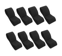 Healvian Lot de 8 Bracelets de Deuil Élastiques Noirs en Polyester, Accessoires Polyvalents pour Funérailles et Clubs Sportifs, Unisexes et Confortables