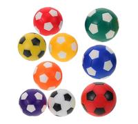 Healvian Lot de 9 Ballons de Foot 1,42 Pouces Multicolores en Plastique Solide, Accessoires de Remplacement pour Foot Adulte, Compatibles Tables de Foot Standard, pour Jeu