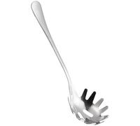 Healvian Louche à pâtes en acier inoxydable - Cuillère à spaghetti - Avec dents - Pour servir les pâtes de cuisine - 12,7 x 15,2 cm - Légère et polyvalente