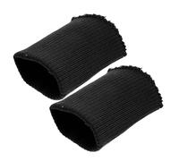 Healvian Manchette Tubulaire Noire en Polyester pour Couture, Bord Poignet Extensible Confortable et Résistant, pour Rallonge de Manches et Pantalons DIY
