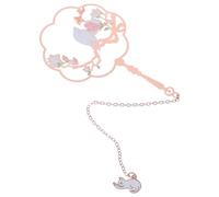 Healvian Marque-Page en Métal Pendentif Chaîne Décoratif Signet Suspendu en Laiton Petit Format Accessoire Lecture pour Bibliothèque et Bureau Marque-Pages Animaux Élégants