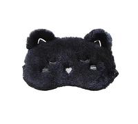 Healvian Masque de Sommeil Peluche Chat Bandeau pour Yeux Motif Dessin Animé sans Gratter
