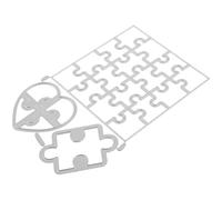 Healvian Matrice de Découpe en Acier au Carbone 13X85 CM pour Scrapbooking DIY Pochoir Puzzle Fleur pour Gaufrage et Découpe Papier Outils Artisanaux Créatifs pour Cartes et Albums