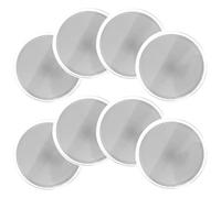 Healvian Médailles Rondes à Graver en Laiton 10 Pièces Argentées Bord Fileté et Boîte de Rangement pour Souvenirs de Voyage et Objets de Collection