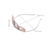 Healvian Mermaid Princess Tiara Headband For Fairy Tale Design With Sparkling Sequins Lightweight And Comfortable Ocean Theme Hairband For Birthday And Halloween Parties