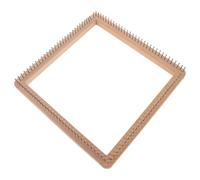 Healvian Métier à Tisser Carré en Bois 30 X 30 CM Planche à Tricoter Polyvalente pour Écharpes Bonnets et Châles Outil de Tricot Manuel Portable pour Loisirs Créatifs et DIY