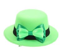 Healvian Mini Leprechaun Hat Hair Clip For Women Lightweight St Patrick's Day Accessory Small Clover Top Hat Festive And Charming Design