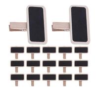 Healvian Mini Pince Tableau Noir en Bois 35 X 35 CM 80 Pièces Étiquette Mémo pour Fête et Décoration Tableau d'Étiquettes Alimentaires Polyvalent pour Bureau Cuisine