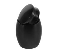 Healvian Mini Urne Funéraire en Alliage D'aluminium Noir, Petite Urne Commémorative Résistante aux Chocs pour Cendres Humaines et Animales, pour Mémorial à Domicile