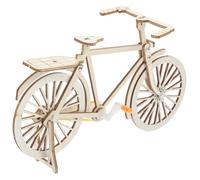 Healvian Mini-vélos de Bureau en Bois Vintage, Ornement Miniature de Vélo Éducatif Stimulant L'imagination pour Garçon et Filles et Parents en Travail D'équipe