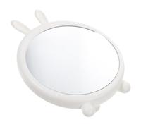 Healvian Miroir de Maquillage de Bureau Blanc avec Oreilles de Lapin Miroir de Table HD Durable et Stable pour Chambre et Coiffeuse