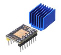 Healvian Module de Pilotage Silencieux Tmc2209 pour Moteur Pas à Pas avec Dissipateur Thermique Carte de Commande Compacte pour Imprimante 3D Contrôle Précis et Dissipation Thermique