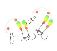Healvian Montages Pêche au Pompano en Surfcasting Hameçons à Leurre et Flotteurs, 2 Pièces, Système Portable Facile à Utiliser, pour Sorties en Mer