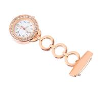 Healvian Montre De Table D'Infirmière pour Femmes Montre De Mode Parlante d'anniversaire Alliage Doré