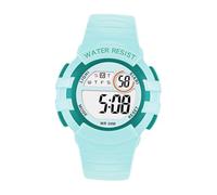 Healvian Montre Garçon Numérique Bracelet Lumineux Étanche Montre-Bracelet pour Garçons avec Coque Bleu Horloge pour Étudiants