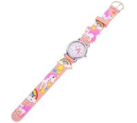 Healvian Montre Garçon Silicone Colorée Licorne Analogique Pratique et Éducative pour Garçons Apprentissage Facile de l'Heure Idéal pour Étudiants