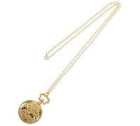 Healvian Montre Gousset Ancienne Décoration de Montre de Poche surveiller Les Personnes âgées Montre de Poche décorative Montre de Poche mécanique Alliage de Zinc Golden
