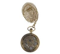 Healvian Montre Gousset Ancienne Montre Design Creux Montre De Poche Suspendue Montre De Poche De Chemin De Fer Montre De Poche pour Hommes Montre Suspendue Rétro Miroir en Verre Ordinaire