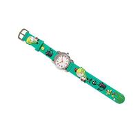 Healvian Montre imperméable Enfants Montre numérique Fille s étanches Enfant de Dessin animé en Silicone Gel de silice Vert