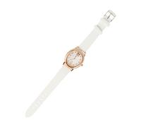 Healvian Montres Femmes Embelli Montres en pour Femme Petit Quartz Watch Femme feminicene Montre-Bracelet Femme des Affaires Matériau du Bracelet : Cuir Blanche