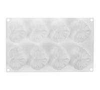 Healvian Moule en Silicone 8 Cavités Cœur et Nœud Moules à Mini-Gâteaux et Chocolats Antiadhésif sans Odeur pour Pâtisserie Bonbons et Fondants Cuisson Facile