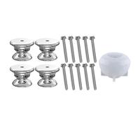 Healvian Moule en Silicone DIY pour Boutons de Tiroir Polygonaux, Kit Complet 4 Bases et 10 Vis, pour Création et Rénovation de Meubles Cuisine