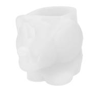 Healvian Moule en Silicone Éléphant DIY pour Résine Époxy, Pâte Polymère et Savonnette, 1 Pièce, Rangement pour Éponges de Maquillage et Accessoires, Moule Créatif Loisirs Artistiques