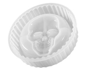 Healvian Moule en Silicone Soi-même pour Cendrier Tête de Crâne, Matériau Non Adhérent et Facile à Démouler, pour Fête d'halloween ou Bricolage Créatif
