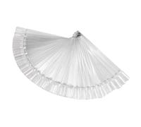 Healvian Nuancier Transparent Éventail Sections pour Pratique Nail Art Présentoir Pliable Plastique Dur Bâtonnets pour Vernis à Ongles et Exposition Couleurs