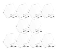 Healvian Numéros de Table de Mariage avec Support 10 Pièces en Acrylique Hexagonal Légers et Faciles à Nettoyer, Décoration pour Tables de Réception