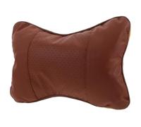Healvian Oreiller de Voiture Appui-tête Respirant Marron, Coussin Cervical de Voyage Confortable pour Siège Auto, Support de Nuque Ergonomique pour Longues Distances