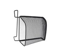 Healvian Organisateur Suspendu Multifonction pour Bureau, Panier Porte-Stylo en Fer Noir, Étagère de Rangement Compacte pour Dossiers, Papeterie et Accessoires, Gain de Place sous Table,