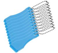 Healvian Outil à Gratter Ticket de Loterie Plastique Bleu, Petit Format Léger Bords Plats pour Grattage, Lot de 10 Pièces pour Accessoires Loto