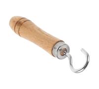 Healvian Outil D'aide la Fermeture Éclair pour Seniors Poignée en Bois, Fonctionnement Fluide et Économie D'effort, pour Vêtements et Chaussures