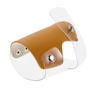 Healvian Palette De Maquillage Multifonction Taille Mini En Plastique Jaune, Mélangeur Précis Pour Nail Art Et Fond De Teint, Usage Professionnel Et Personnel, Protecteur Mains Intégré