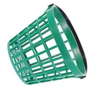Healvian Panier de Rangement pour Balles de Golf 25 Balles en Plastique avec Poignée Pliable Seau de Cueillette Résistant aux Intempéries pour Terrain de Golf Extérieur Accessoire Pratique