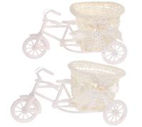Healvian Panier Décoratif Couleur Aléatoire Dîner Répétition ou Plusieurs styles Tricycle en Plastique Lot de 2 Pièces pour Décoration Mariage et Ambiance Plusieurs styles