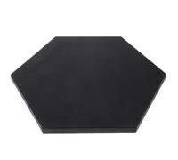Healvian Panneau de Toile Hexagonal Noir en Lin 30 CM Toile Vierge pour Peinture Acrylique et Huile Cadre en Bois Brut Surface Lisse pour Artistes et Débutants