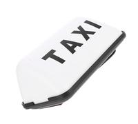 Healvian Panneau Lumineux de Taxi LED 12V Moyen Format Blanc Balise Lumineuse de Toit pour Voiture Gyrophare de Taxi pour Visibilité Jour et Nuit Feu de Gabarit