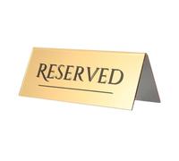 Healvian Panneaux de Table Réservés en Acrylique Or pour Banquets et Dîners, Design Élégant et Fonction Pratique pour Gestion Facile des Places