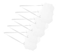 Healvian Panneaux Réservés Décoration Élégante et Simple Lot de 5 en Acrylique Transparent avec Ruban Guidage des Invités pour Décoration de Mariage pour Chaises
