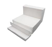 Healvian Papier Essuie-tout Épais 400 Feuilles Blanc Très Absorbant Plié Cuisine, Salle de Bain, Usage Commercial et Domestique, Serviettes Jetables Résistantes et Douces Mains
