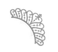 Healvian Peigne à Cheveux De Mariage Couronne Strass Taille Unique Alliage Argenté Coiffes Pour Femmes Accessoire Cérémonie Mariage