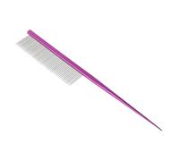 Healvian Peigne Acier Inoxydable pour Démêlage de Poils de Chiens et Chats avec Dents Longues et Courtes Outil Multifonctionnel pour Entretenir Perruques et la Chute des Poils