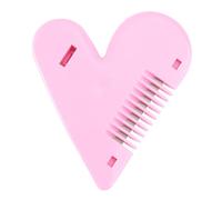 Healvian Peigne Coupe-frange Double Pour Cheveux Réparation Et Style Portable Rose