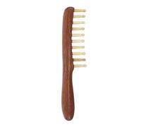 Healvian Peigne de Massage du Cuir Chevelu en Bois Naturel Masseur Manuel par Points Chinois pour Stimulation des Méridiens, Soulagement du Stress et Relaxation Outil de Massage Compact