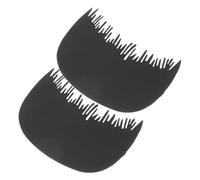 Healvian Peignes Peignes à 2 Pièces En Fibre à En Fibre Épaississant à Professionnel à Portable Plastique Black
