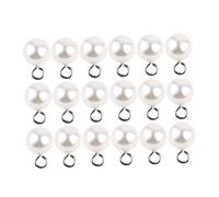Healvian Pendentif en Perle Synthétique Demi-trou 50 Pièces Blanc 1x1cm Accessoire Bijoux DIY pour Boucle D’oreille Femme Création Bijoux Fête Présent Loisirs Créatifs